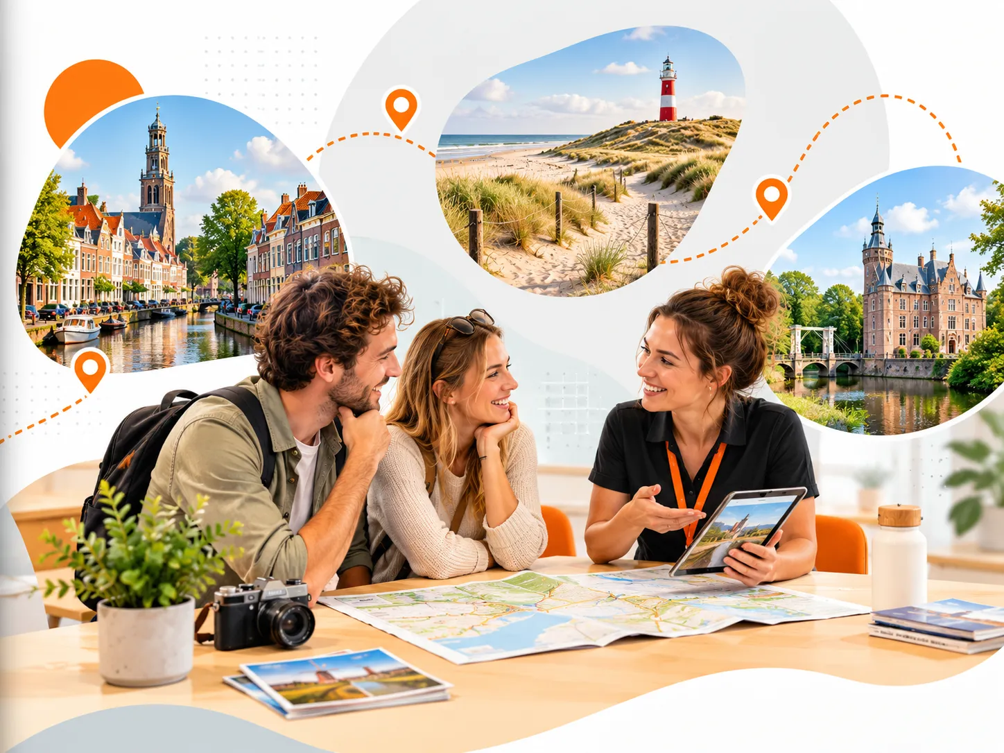 Adviseur van 1000 Plekken bespreekt samen met reizigers inspirerende bestemmingen, bijzondere plekken en dagjes uit. 3.